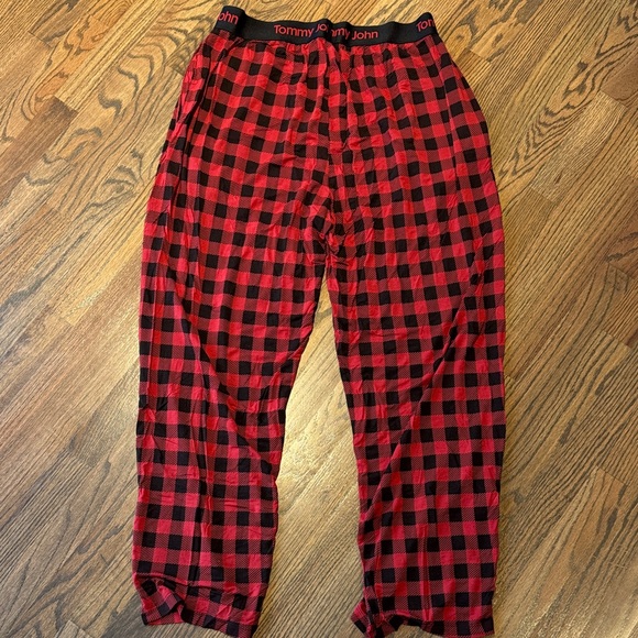 Tommy John Red and Black Checkered Lounge Pants - Picture 3 of 3